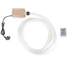 LED-stjärnhimmel 400 stjärnor – komplett set med glasfibertrådar, styrbox och flerfärgad fjärrkontroll