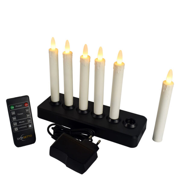 LED-middagsljus – set om 6