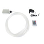 LED-stjärnhimmel RGB hög kvalitet – 180 stjärnor med fjärrkontroll, styrbox och nätadapter på vit bakgrund